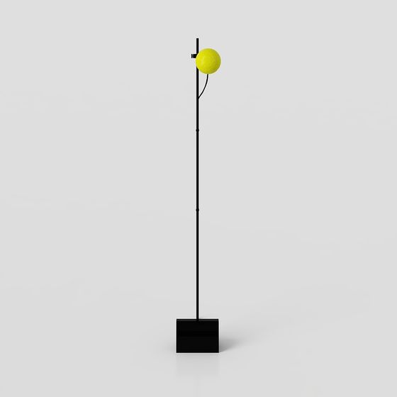 Vibrant Minimalist Floor Lamp 3D model