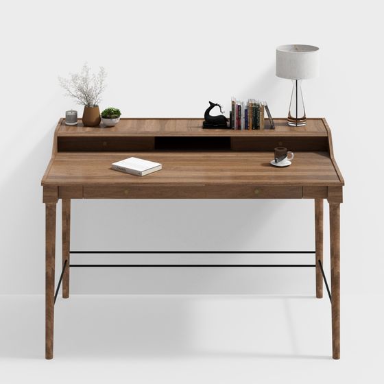 Nordic Style Desk 3D model for Contemporary Spaces