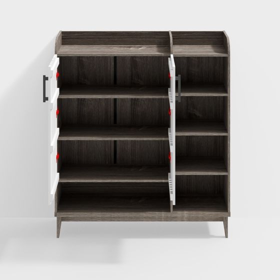 Mid-Century Bookshelf 3D model