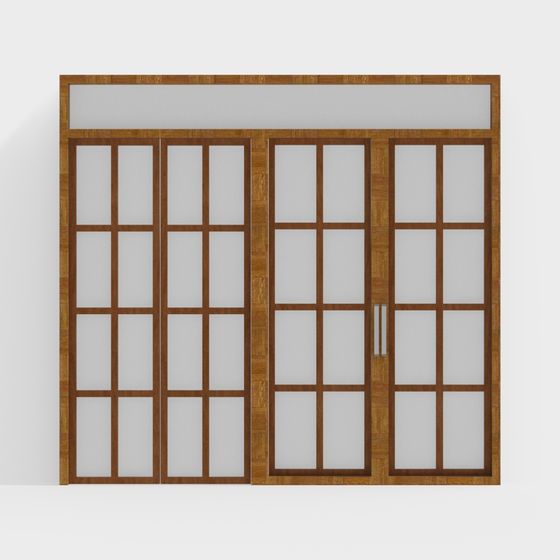 Unique Low-Poly 3D Model Door Design