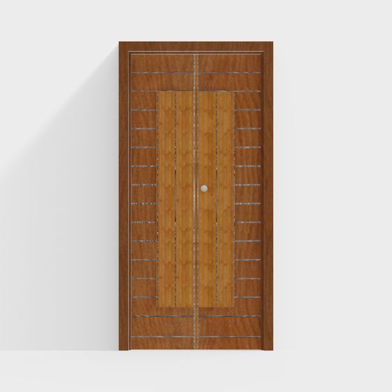 Cherry Wood Door 3D model