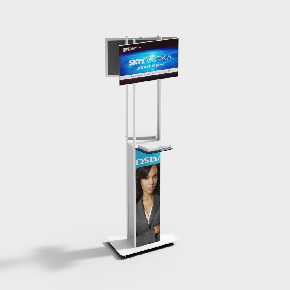 Modern Minimalist Billboard 3D Model