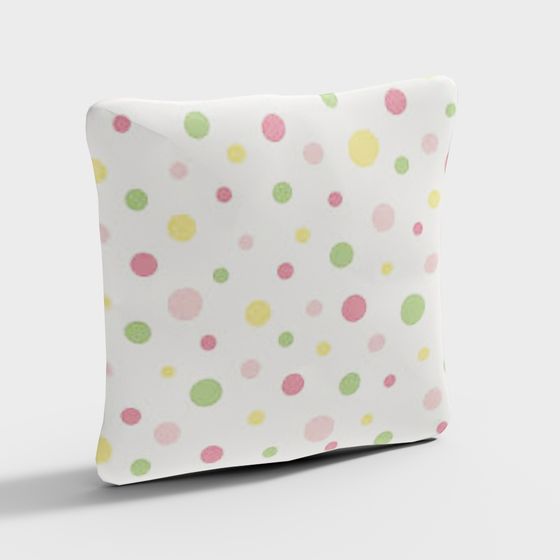 Polka Dot Pillow 3D model