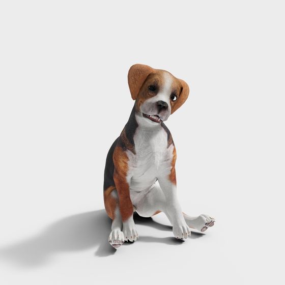 Adorable Beagle 3D model for Creative Projects