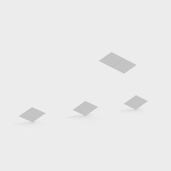 Futuristic Minimalist Diamond 3D model