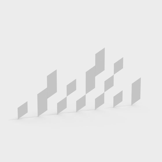 Unique Low-Poly Geometric 3D Model Design