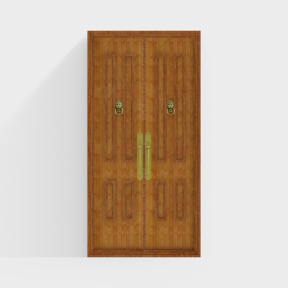 Vintage Wooden Door 3D model