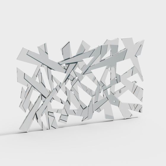 Shattered Mirror 3D model for Modern Projects