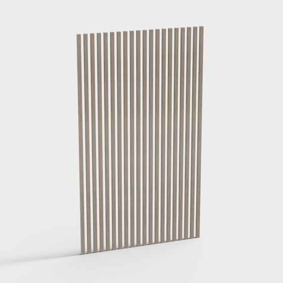 Striped Screen 3D model in Low Polygon Style