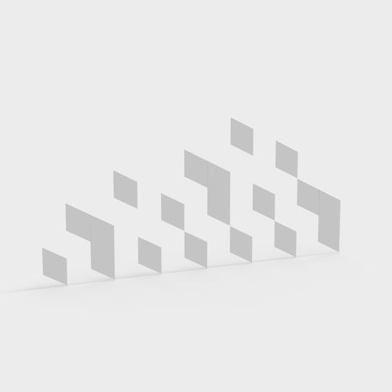 Unique Low-Polygon Geometric 3D Model