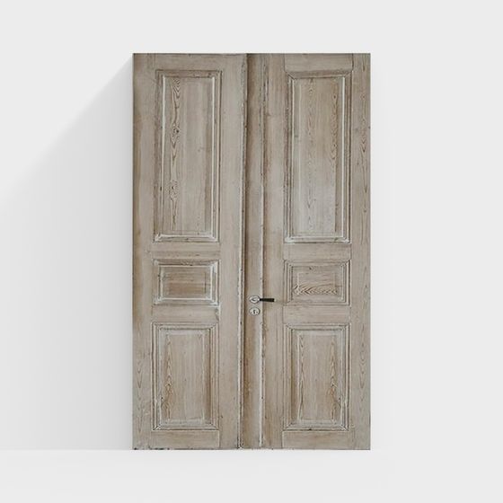 Vintage Double Door 3D Model