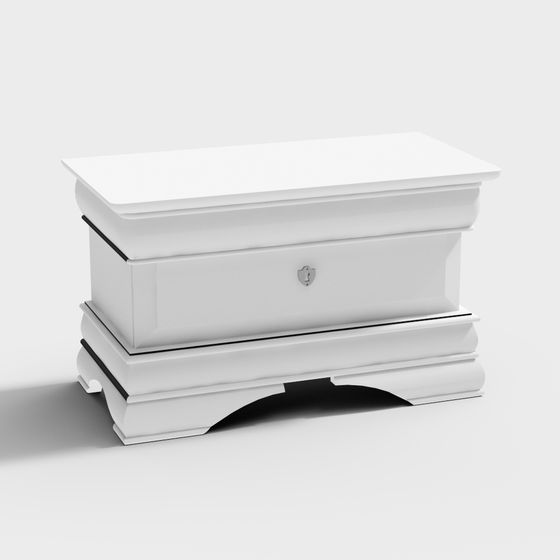 Stylish Classic Storage Chest 3D model for Creative Projects