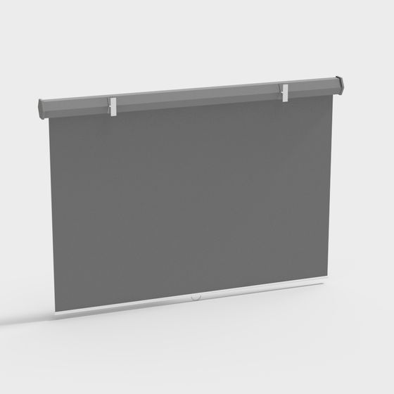 Stylish Roll Curtain 3D model for Versatile Use