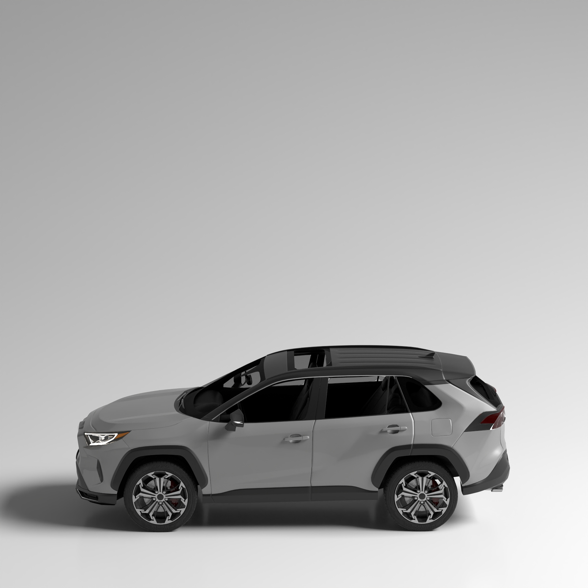 Stylish Black Toyota SUV 3D Model for Vehicle Display