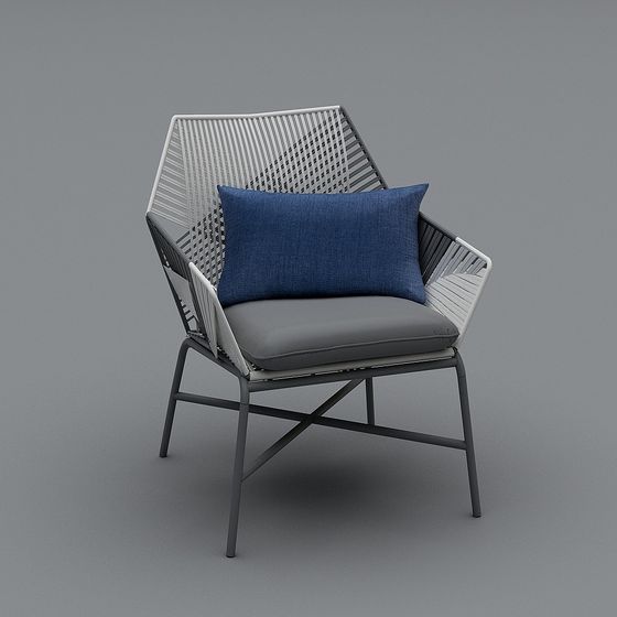 Relaxing Low-Poly Chair 3D model for Modern Spaces