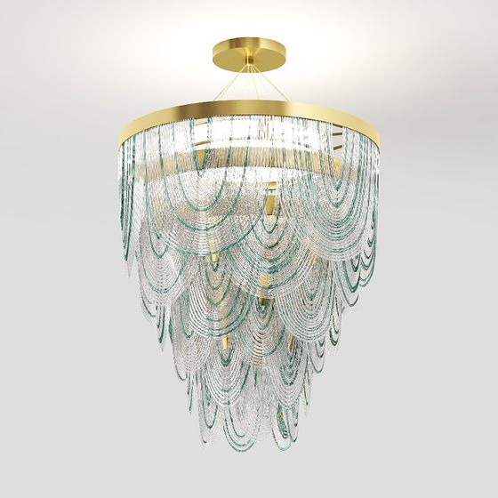 Luminous Elegance 3D model Chandelier