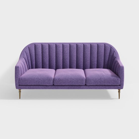 Lavender Dream 3D model Sofa