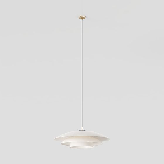 Modern Low-Poly Pendant Light 3D model