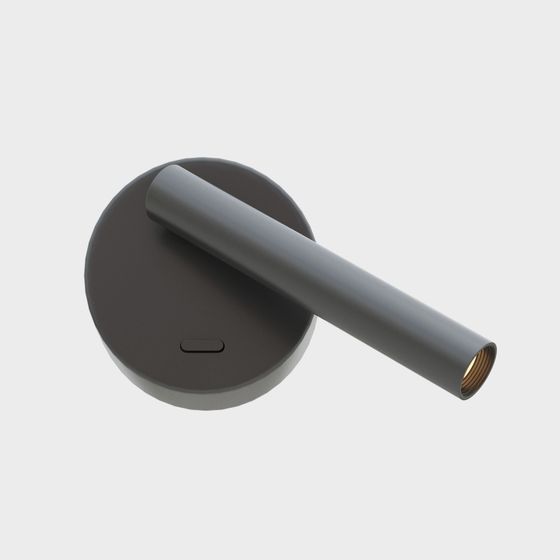 Modern Gray Minimalist Wall Lamp for Interior Spaces