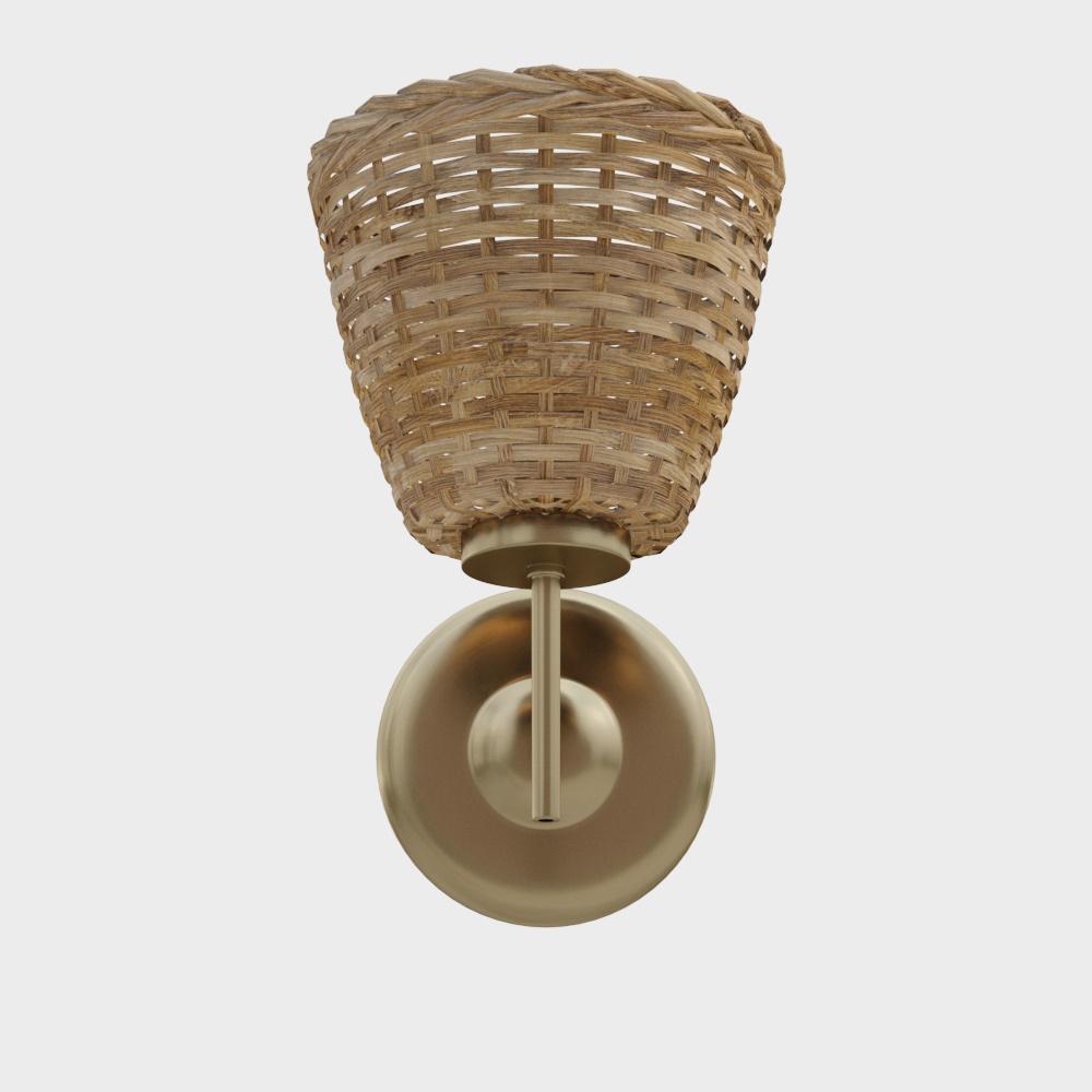 Rattan Wall Lamp