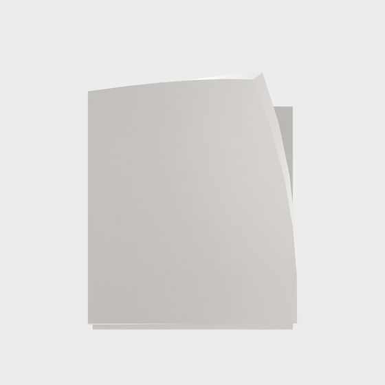 Modern Cream-Style Plaster Wall Lamp in White