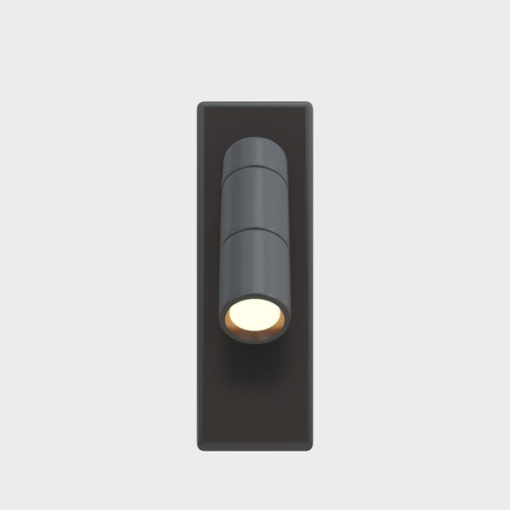 Sleek Modern Black Minimalist Wall Lamp 3D Model