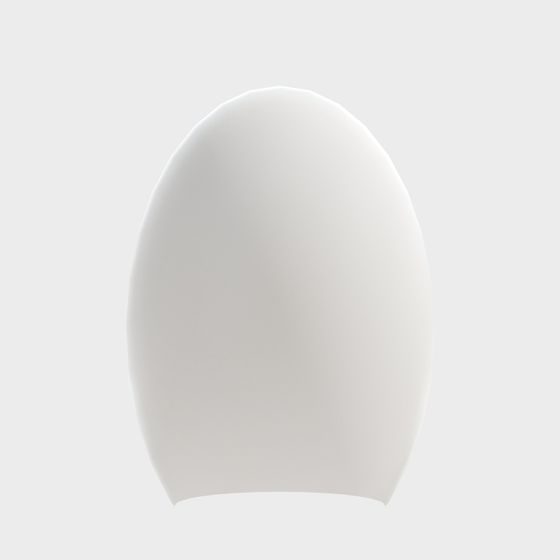 Elegant White Cream-Style Plaster Wall Lamp 3D Model