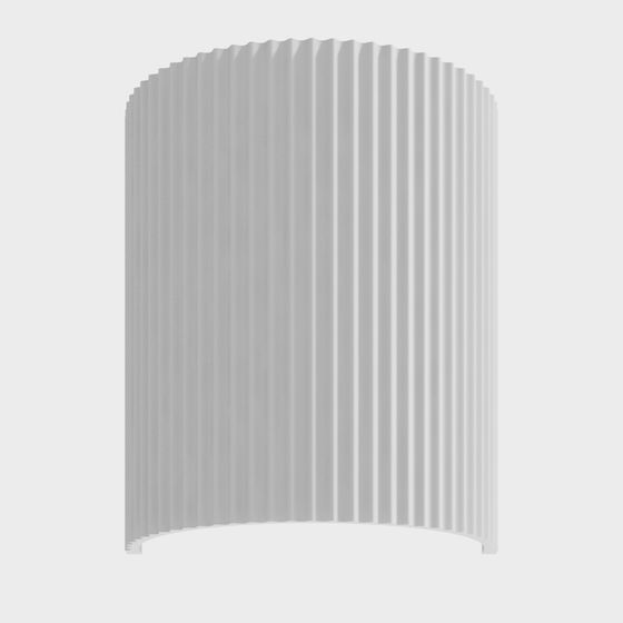 Modern Cream-Style Plaster Wall Lamp in White