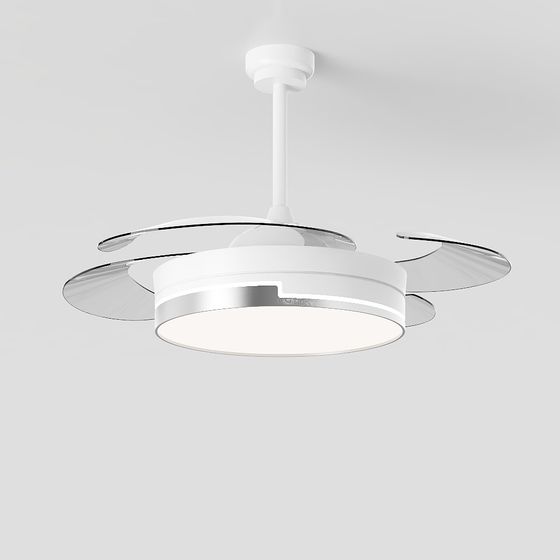 Stylish Modern Ceiling Fan 3D Model