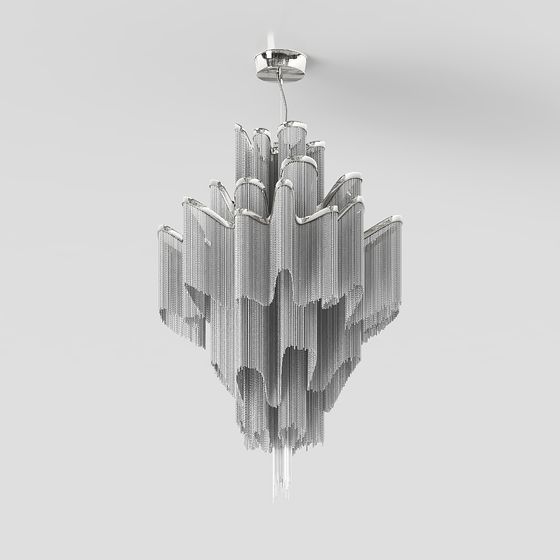 Art Deco Chandelier 3D Model