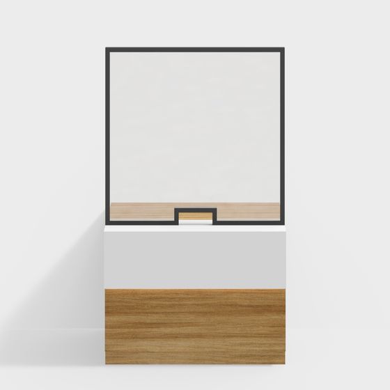 Minimalist Bookshelf 3D model