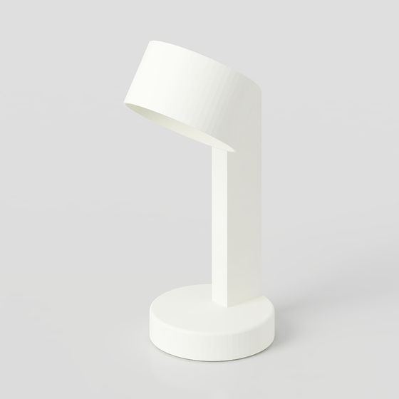 Minimalist Low-Polygon Table Lamp 3D Model