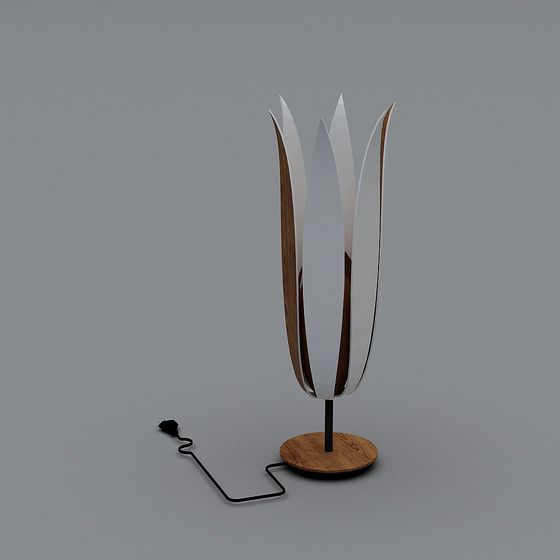 Floral Bloom Floor Lamp 3D model for Stylish Spaces