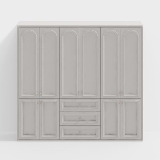 Elegant 3D Wardrobe Model for Modern Interiors