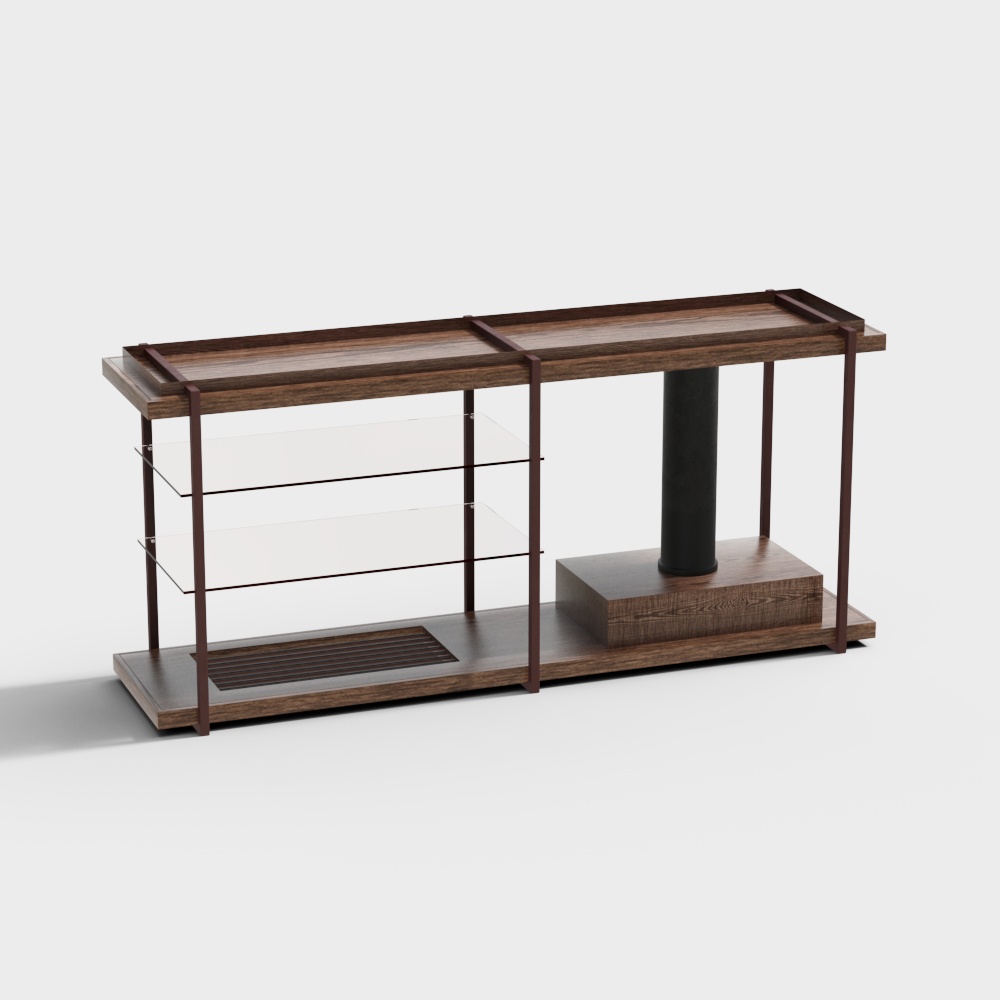 Log-Style Wall-Mounted Cabinet