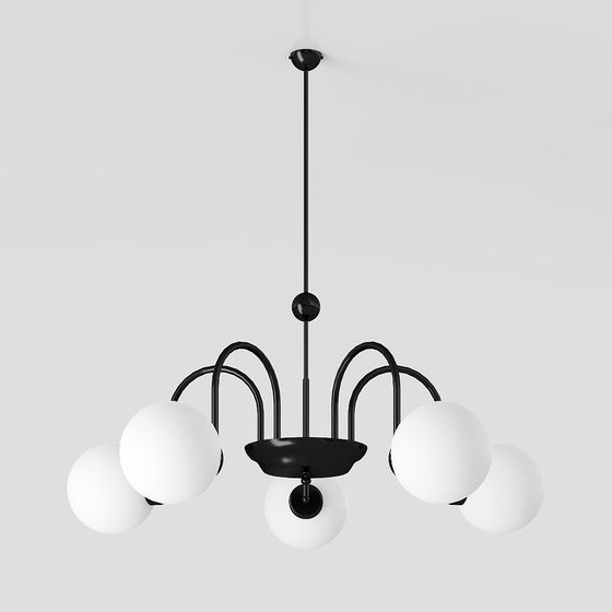 Stylish Pendant Light 3D model for Interior Design