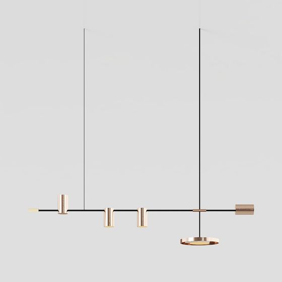 Modern Linear Light Fixture 3D model