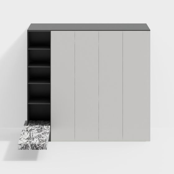 Urban Bookshelf 3D Model