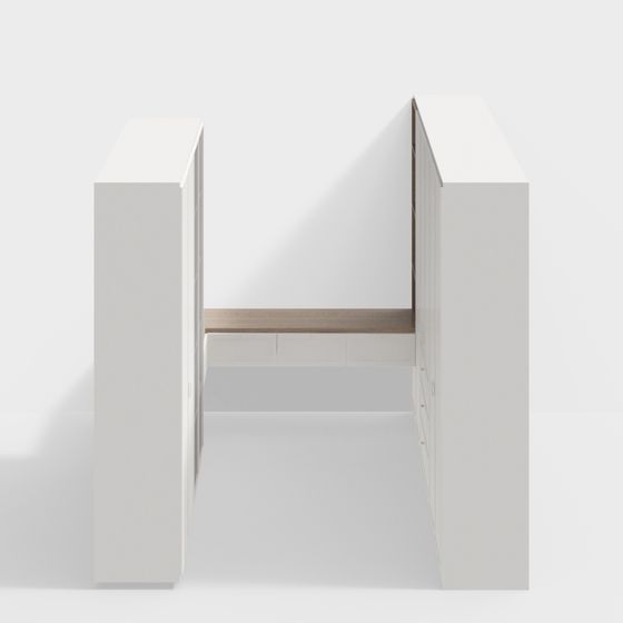 Minimalist Corner Desk 3D model
