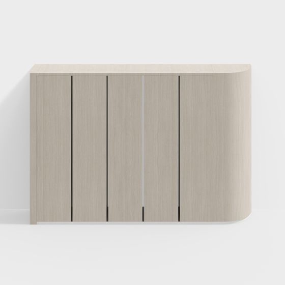 Sleek Storage Cabinet 3D model