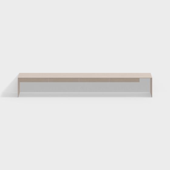 Floating TV Cabinet 3D model in Modern Minimalist Design