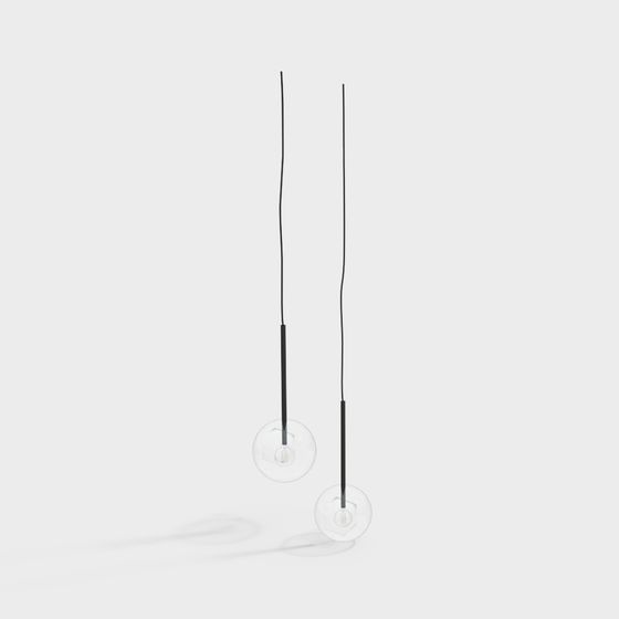 Minimalist Pendant Light 3D model