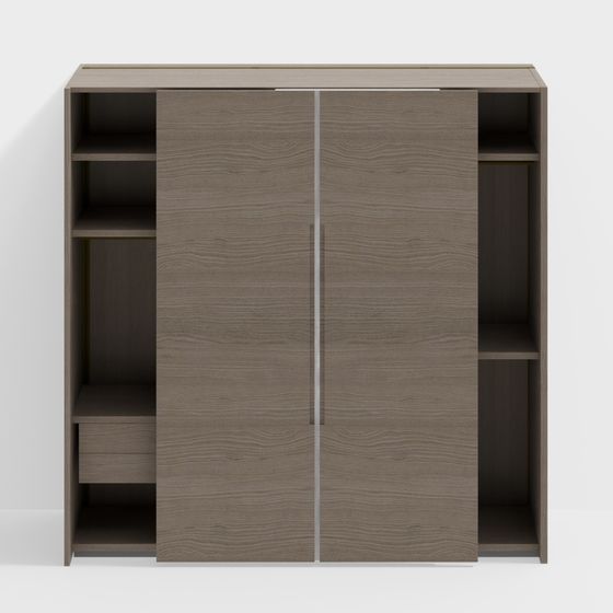 Stylish Storage Cabinet 3D model for Modern Spaces