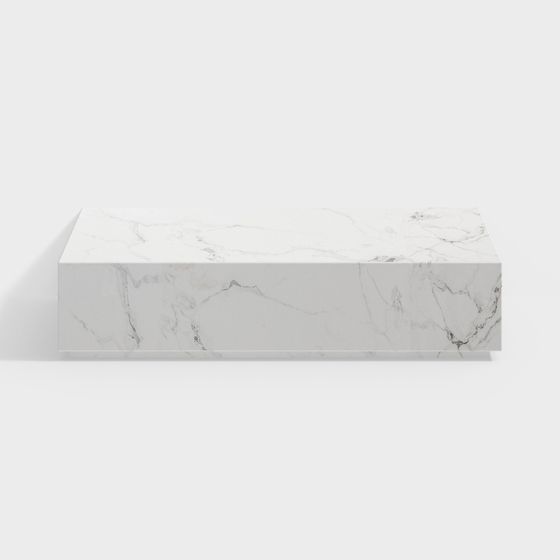 Sleek Marble Countertop 3D model for Creative Projects