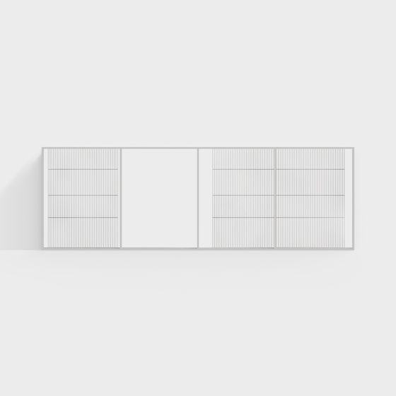Minimalist Window Panel 3D model