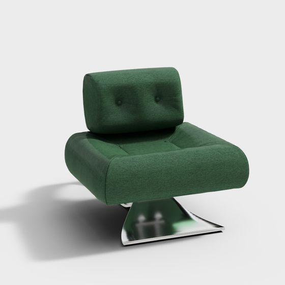 Stylish Low Poly Armchair 3D model