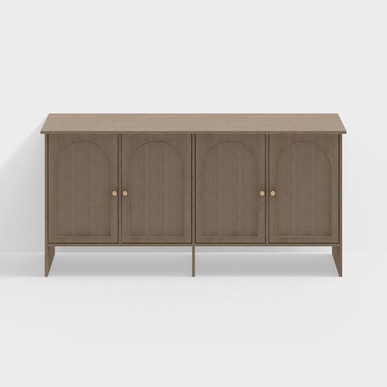 Arched Door Cabinet 3D model