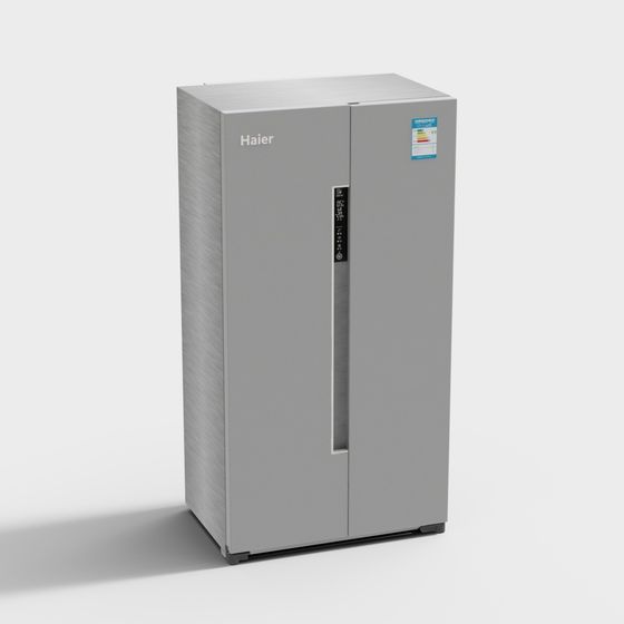 Stylish Haier Refrigerator 3D model for Modern Homes