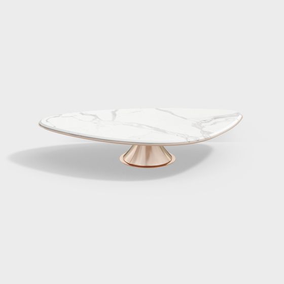 Elegant Marble Tray 3D model for Modern Interiors