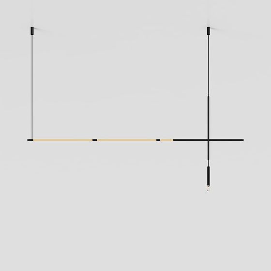 Elegant Cross Light 3D model for Modern Design